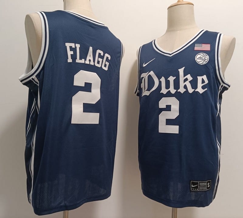 Duke Blue Devils #2 Cooper Flagg Jersey College Basketball Stiched Blue
