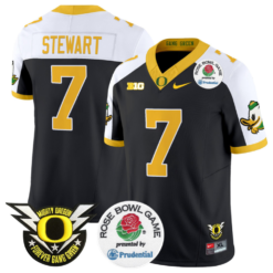 Evan Stewart Jersey #7 Oregon Ducks Football 2024 Rose Bowl Alternate