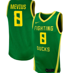 Elisa Mevius Jersey #8 Oregon Ducks NIL Basketball Green