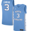Elliot Cadeau Jersey #3 North Carolina Tar Heels Basketball Blue