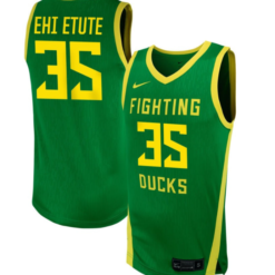 Faith Ehi Etute Jersey #35 Oregon Ducks NIL Basketball Green