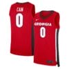 Georgia Bulldogs #0 Blue Cain NIL Men's Basketball Replica Player Jersey - Red