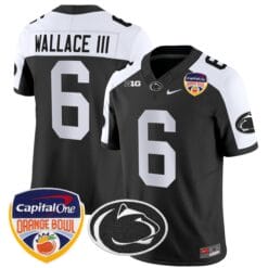 Harrison Wallace III Jersey #6 Penn State Orange Bowl Patch Alternate Football