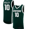Helen Holley Jersey #10 Michigan State Spartans NIL Basketball Green