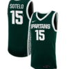 Ines Sotelo Jersey #15 Michigan State Spartans NIL Basketball Green