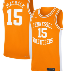 Jahmai Mashack Jersey #15 Tennessee Volunteers Basketball NIL Orange