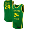 Jamari Phillips Jersey #24 Oregon Ducks NIL Basketball Green