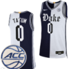Jayson Tatum Jersey #0 Duke Blue Devils College Basketball Stiched Navy White