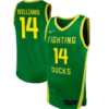 Jayson Williams Jersey #14 Oregon Ducks NIL Basketball Green