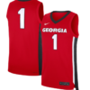 Jersey #1 Georgia Bulldogs NIL Basketball Red