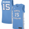 John Holbrook Jersey #15 North Carolina Tar Heels Basketball Blue