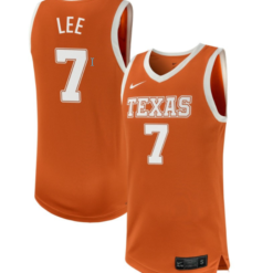 Jordan Lee Jersey #7 Texas Longhorns NIL Basketball Texas Orange