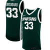 Juliann Woodard Jersey #33 Michigan State Spartans NIL Basketball Green