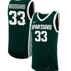Juliann Woodard Jersey #33 Michigan State Spartans NIL Basketball Green