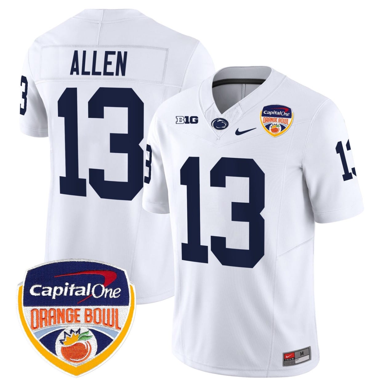 Kaytron Allen Jersey #13 Penn State Orange Bowl Patch Stitched Alternate Football - Image 3