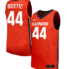 Kendall Bostic Jersey #44 Illinois Fighting Illini NIL Basketball Orange