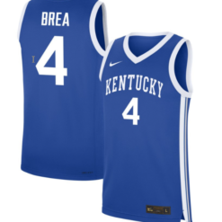 Koby Brea Jersey #4 Kentucky Wildcats NIL Basketball Royal