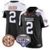 Matthew Golden Jersey #2 Texas Longhorns Cotton Bowl Patch Alternate Football