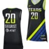 Maddy Siegrist Jersey Rebel Edition Dallas Wings College Basketball 2023 WNBA Draft Black #20