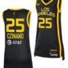 Monika Czinano Jersey Rebel Edition Los Angeles Sparks College Basketball 2023 WNBA Draft Black #25