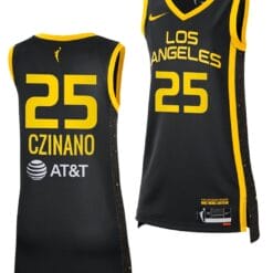 Monika Czinano Jersey Rebel Edition Los Angeles Sparks College Basketball 2023 WNBA Draft Black #25