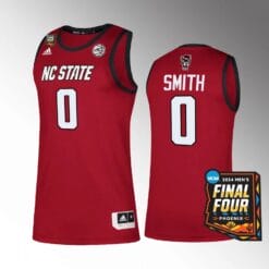 NC State Wolfpack #0 DJ Horne Jersey 2024 NCAA March Madness Final Four Red