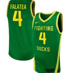Nani Falatea Jersey #4 Oregon Ducks NIL Basketball Green