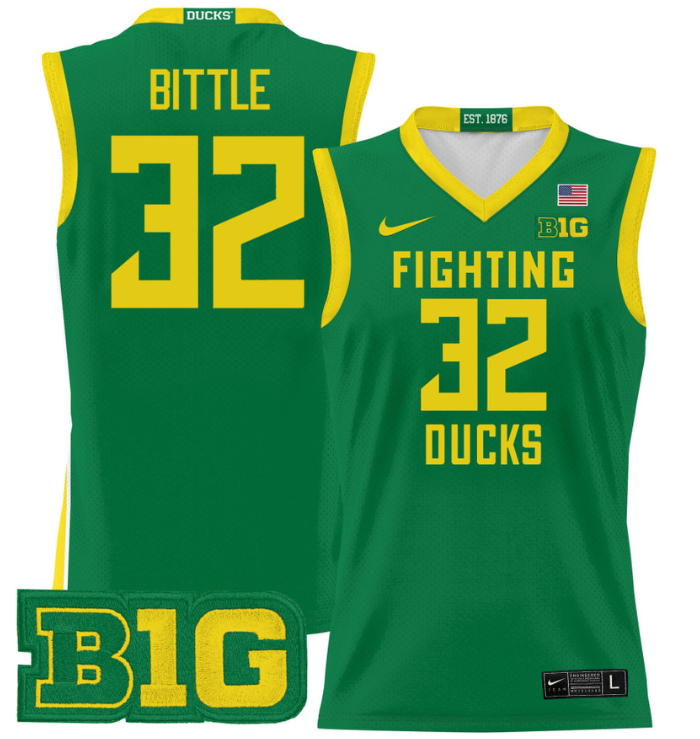 Nate Bittle Jersey #32 Oregon Ducks 2024 Lightweight Basketball - Image 6