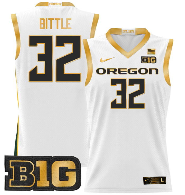 Nate Bittle Jersey #32 Oregon Ducks 2024 Lightweight Basketball - Image 5