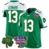 Riley Leonard Jersey #13 Notre Dame 2024 Sugar Bowl Patch V2 Green Alternate
