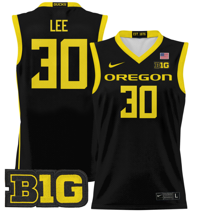 Ron Lee Jersey #30 Oregon Ducks 2024 Lightweight Basketball - Image 6