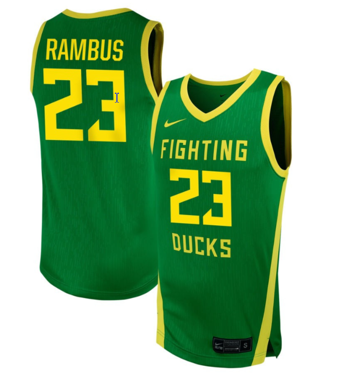 Sarah Rambus Jersey #23 Oregon Ducks NIL Basketball Green