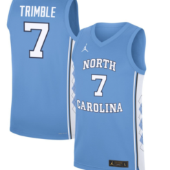 Seth Trimble Jersey #7 North Carolina Tar Heels Basketball Blue