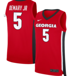 Silas Demary Jr Jersey #5 Georgia Bulldogs NIL Basketball Red