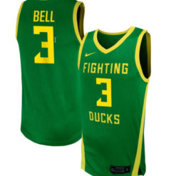 Sofia Bell Jersey #3 Oregon Ducks NIL Basketball Green