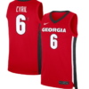 Somto Cyril Jersey #6 Georgia Bulldogs NIL Basketball Red