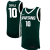 Szymon Zapala Jersey #10 Michigan State Spartans NIL Basketball Green