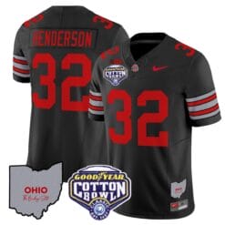 Treveyon Henderson Jersey #32 Ohio State Buckeyes Cotton Bowl Patch Football