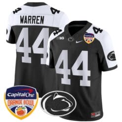 Tyler Warren Jersey #44 Penn State Orange Bowl Patch Stitched Alternate Football