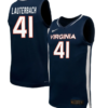 Taylor Lauterbach Jersey #41 Virginia Cavaliers NIL Basketball Navy