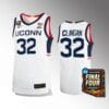 UConn Huskies 32 Donovan Clingan Jersey 2024 NCAA March Madness Final Four Jersey