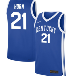 Walker Horn Jersey #21 Kentucky Wildcats NIL Basketball Royal