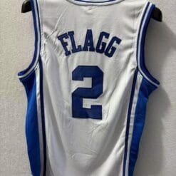 Alternative view of Duke Blue Devils #2 Cooper Flagg Jersey College Basketball Embroidered Blue White