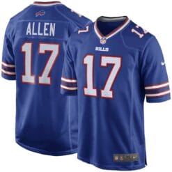 Josh Allen Wyoming Jersey #17 Original Retro Brand Gold NCAA Football Game Blue