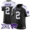 Avery Johnson Jersey #2 Kansas State Wildcats Vapor Limited Football All Stitched Alternate