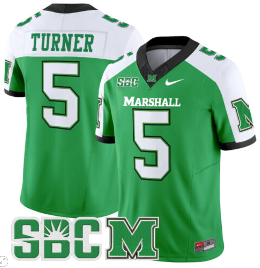 Jaden Yates Jersey #30 Marshall Thundering Herd Vapor Limited Football All Sitched Alternate - Image 4