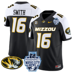 Brad Smith Jersey #16 Missouri Tigers 2024 Music City Bowl Alternate Football