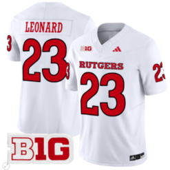 Alternative view of Brian Leonard Jersey #23 Rutgers Scarlet Knights Vapor Limited Football Stitched Alternate