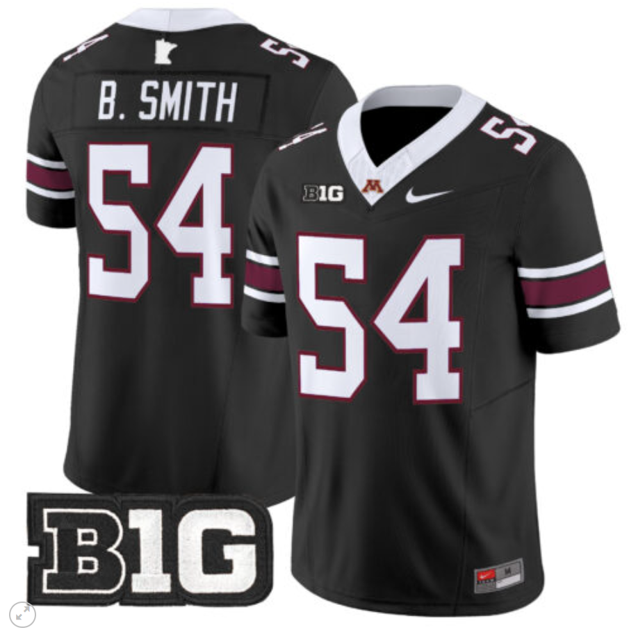Bruce Smith Jersey #54 Minnesota Golden Gophers Vapor Limited Football All Stitched