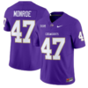 Blue Monroe Jersey #47 Western Carolina Catamounts Football Purple